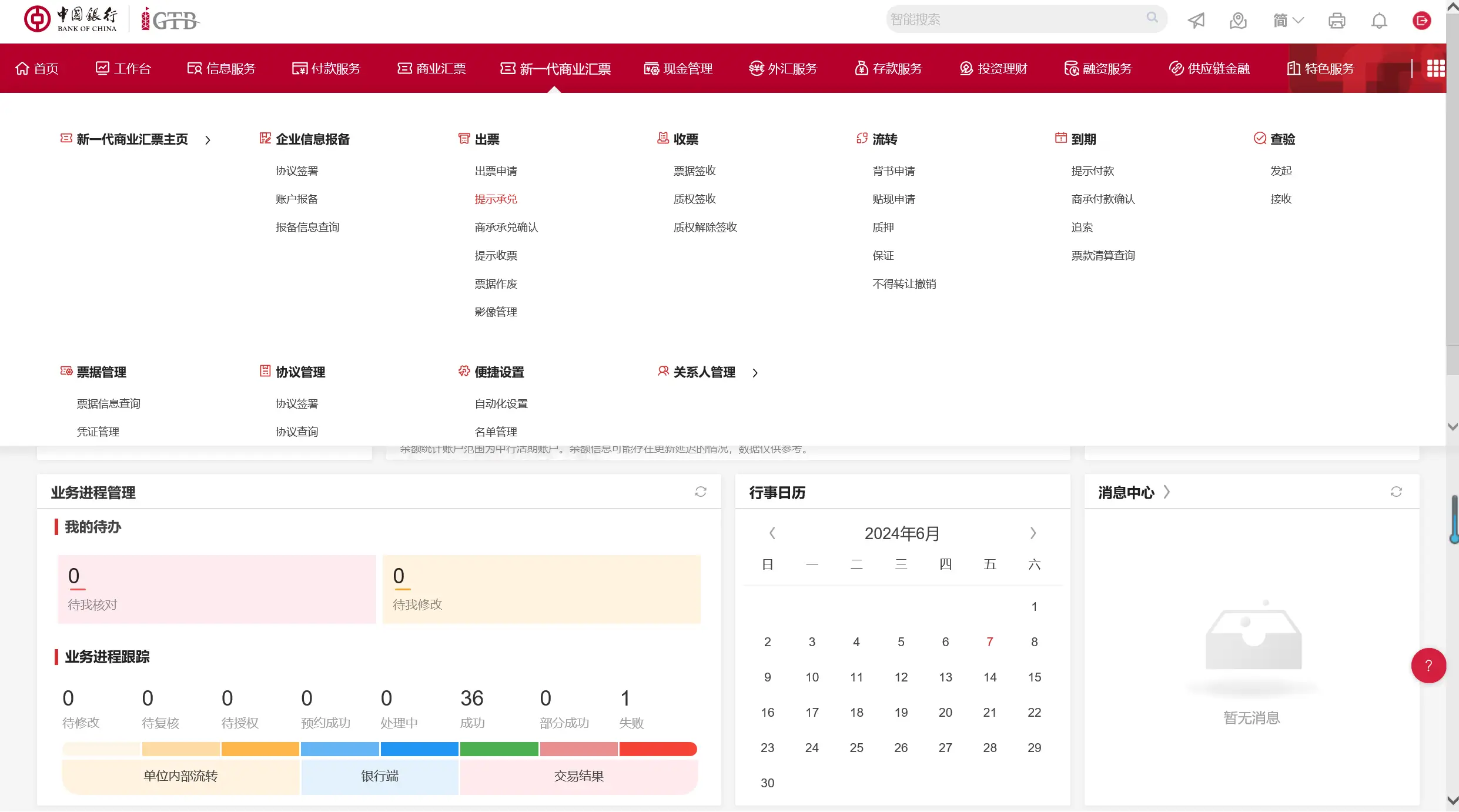 中國銀行電子承兌匯票接收流程